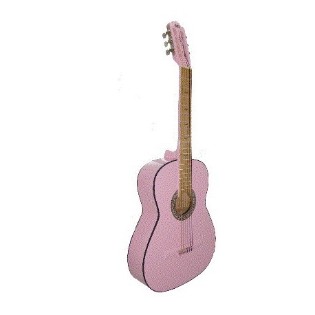 Guitarra Acustica Gilb 3/4 Tercerola Rosa - Envío Gratuito