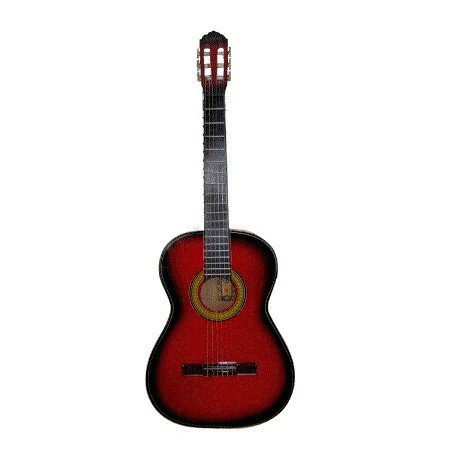 Guitarra Acustica La Española Rojo Sombreado - Envío Gratuito