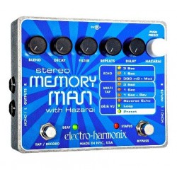 Pedal Efecto Electro Harmonix (STEREO MEMORY MAN WITH HAZARAI) - Envío Gratuito
