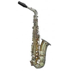 Saxofon Alto Bentley Mib Niquelado (BNSX004) - Envío Gratuito