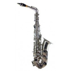 Saxofon Alto Silvertone Mib SAS-200N Niquelado (SLSX010) - Envío Gratuito