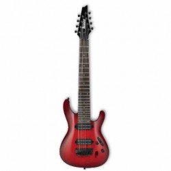 Guitarra Eléctrica IBANEZ GUITARRA ELEC. S ROJA SOMB. TANSP. MOD. S8QM-TRB 8202563