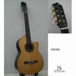 Guitarra Acústica SEGOVIA GUITARRA CLASICA E/ACUSTICA NATURAL C/ RESAQUE  SGC3EC - Envío Gratuito