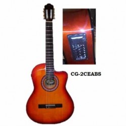 Guitarra Acústica SEGOVIA GUITARRA ELECTRO ACUSTICA AMARILLA C/ROJO DESVANECIDO CLASIC CG-2CEABS